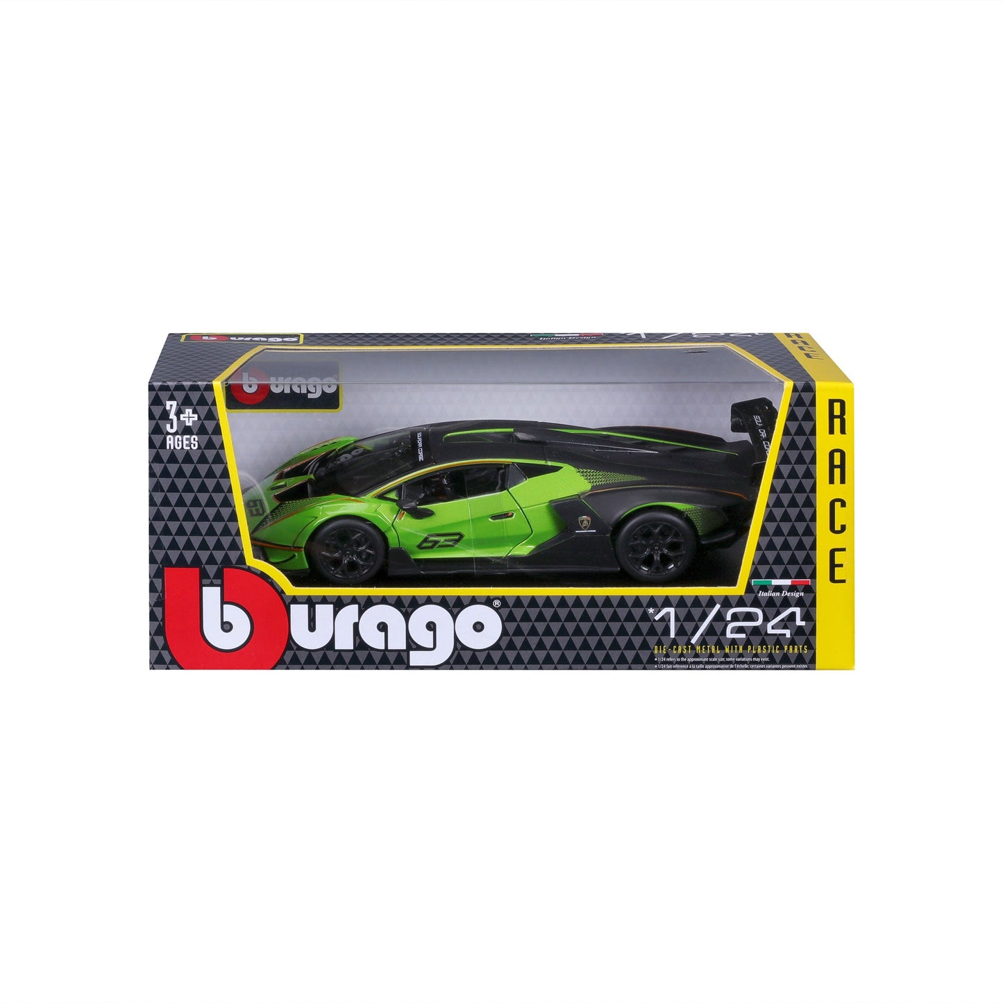 1:24 LAMBORGHINI ESSENZA SCV12 SQUADRA CORSE #63 GREEN