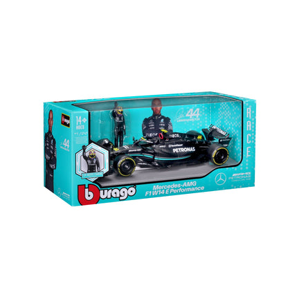 1:24 F1 MB W14 2023 WITH DRIVER FIGURE HAMILTON