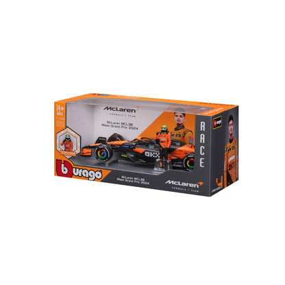 1:24 F1 MCLAREN MCL38 2024 AVEC FIGURINE PILOTE PIASTRI