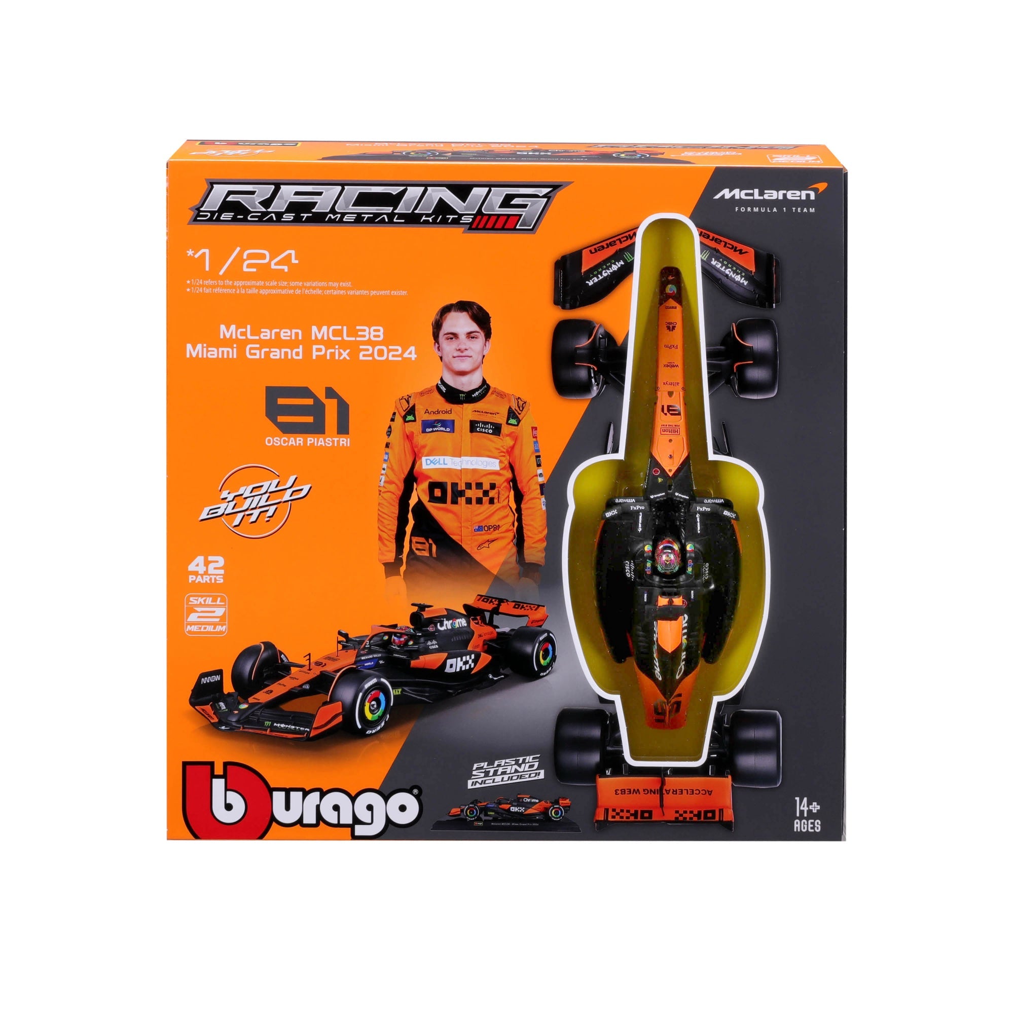 1:24 F1 MCLAREN MCL38 2024 PIASTRI KIT model