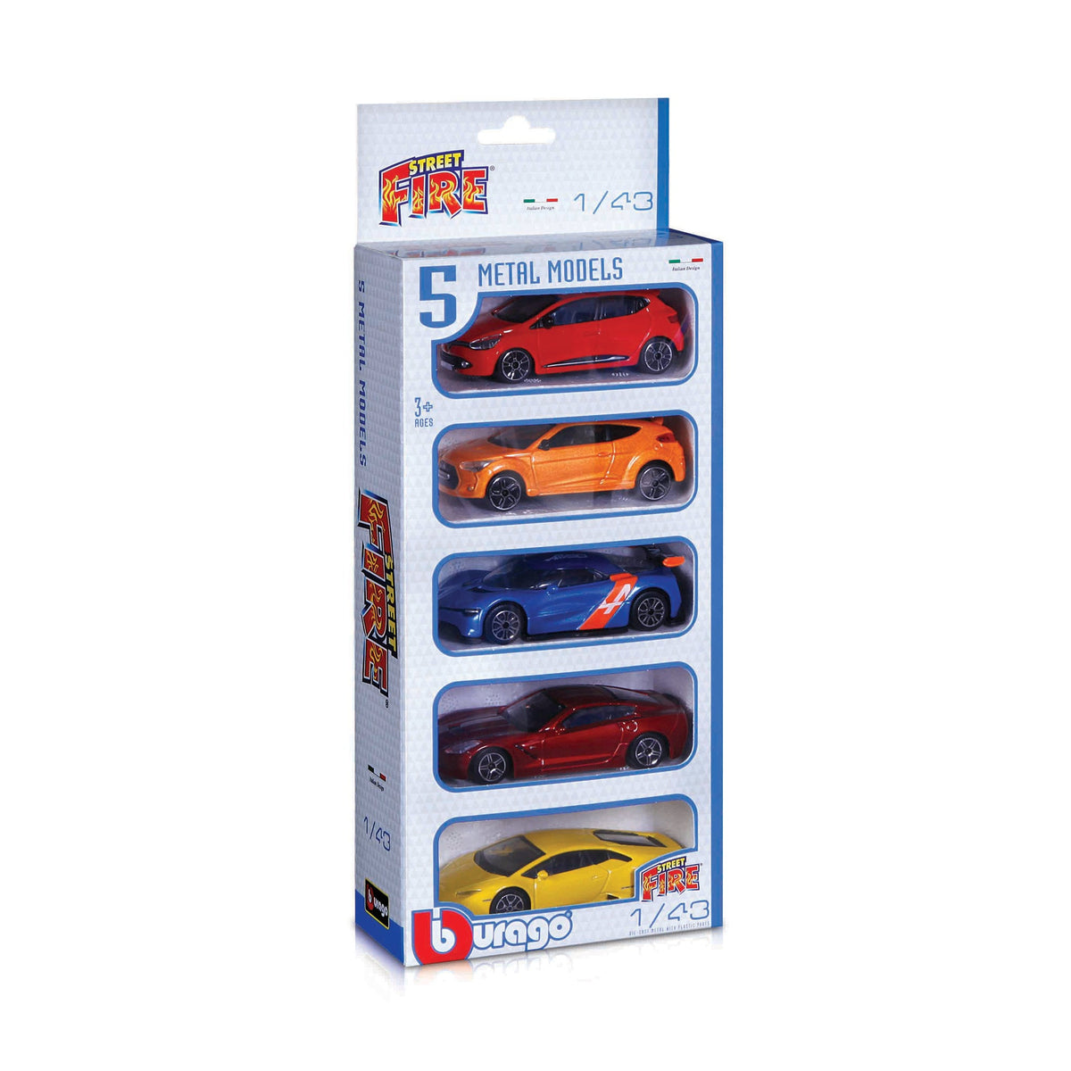 1:43 STREET FIRE 5-PIECE VEHICLE SET
