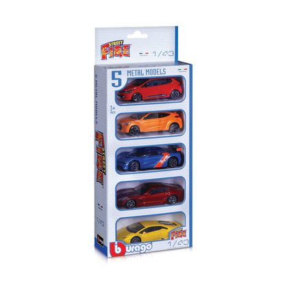 1:43 STREET FIRE 5-PIECE VEHICLE SET