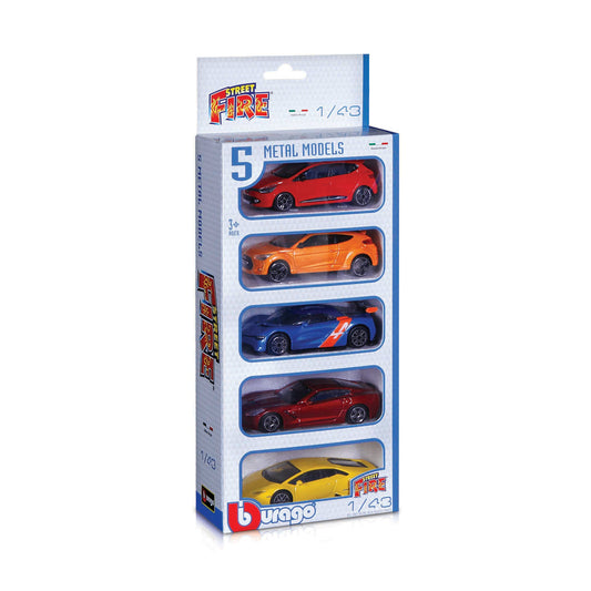 1:43 STREET FIRE 5-PIECE VEHICLE SET