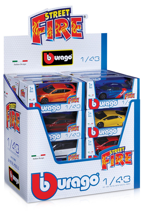 1:43 STREET FIRE 24-PIECE DISPLAY