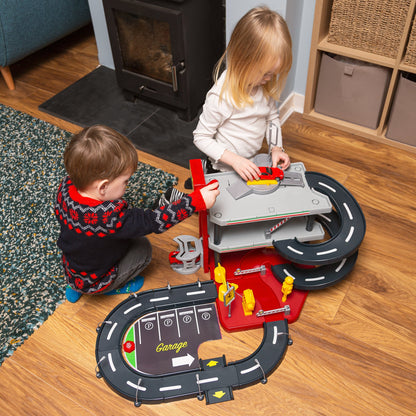 FERRARI 1:43 PARKING GARAGE, INCLUDING 2 CARS