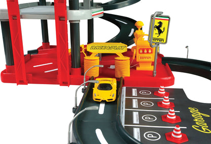 FERRARI 1:43 PARKING GARAGE, INCLUDING 2 CARS