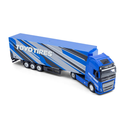 Camions de pompiers de rue avec remorque à l'échelle 1:43 - Volvo FH16 Globetrotter 750 XXLToyoTires
