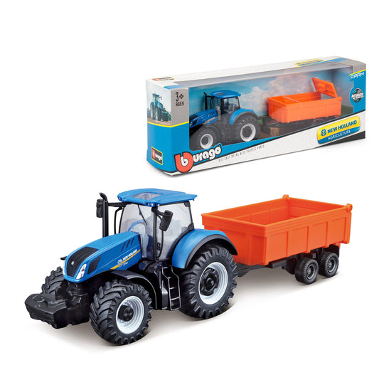 NEW HOLLAND T7.315 TRACTOR 10 CM WITH DUMP TRAILER
