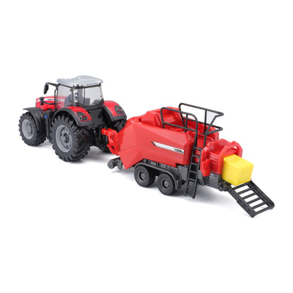 10 CM MASSEY FERGUSON 8740S TRACTOR WITH BALER HITCH