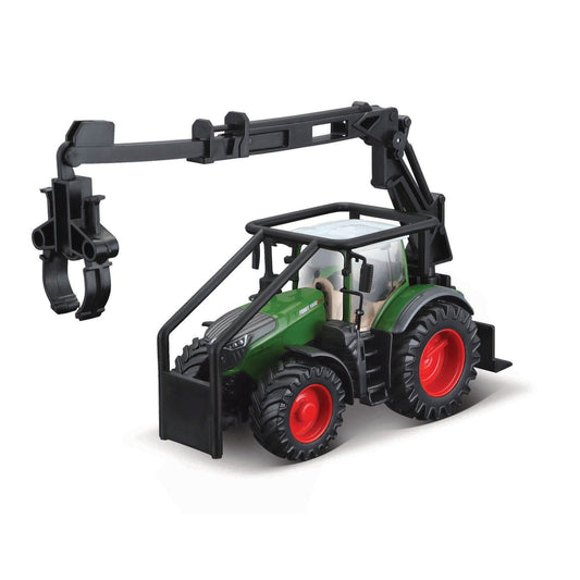10 CM FENDT 1050 VARIO TRACTOR WITH FRONT LOADER AND 3 LOGS