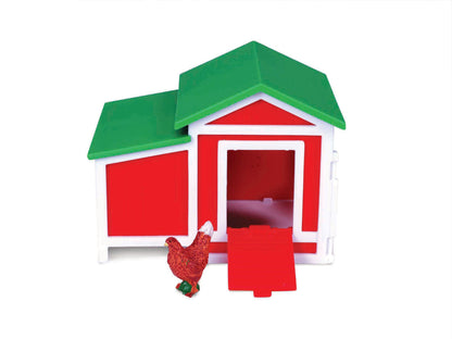 1:43 FARMLAND PLAYSET POULAILLER AVEC TRACTEUR NEW HOLLAND