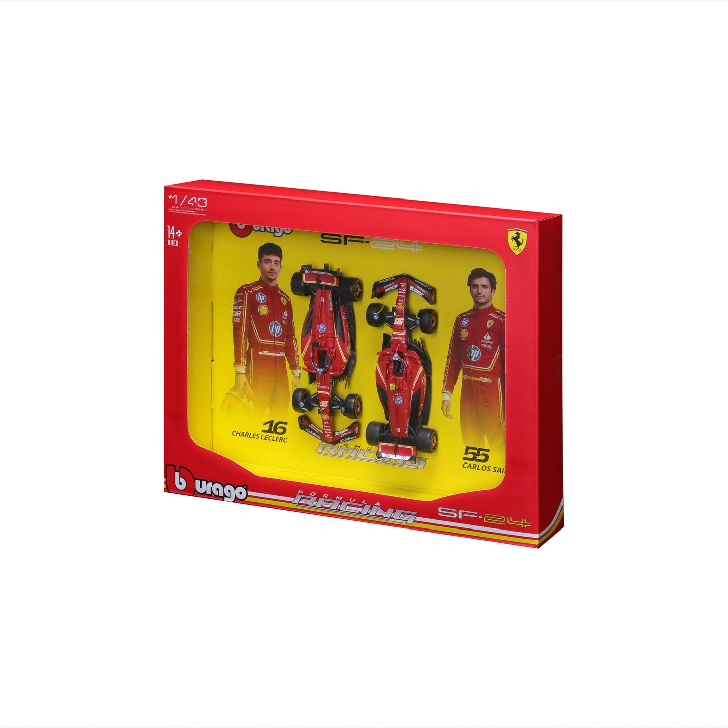 1:43 F1 2024 FERRARI SF-24 TWO-PACK LECLERC AND SAINZ