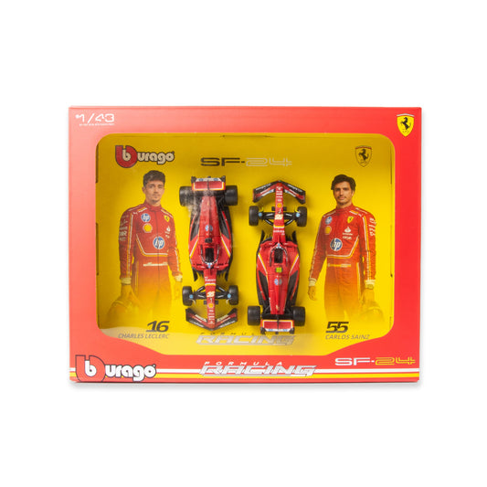 1:43 F1 2024 FERRARI SF-24 TWO-PACK LECLERC AND SAINZ