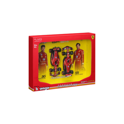 1:43 F1 2024 FERRARI SF-24 TWO-PACK LECLERC AND SAINZ