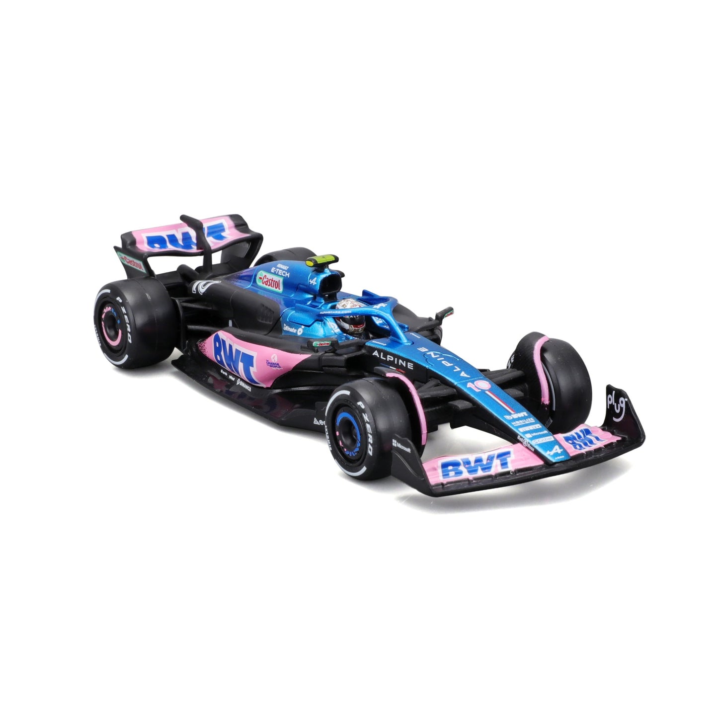 1:43 F1 BWT ALPINE F1 TEAM A523 2023 AVEC CASQUE GASLY
