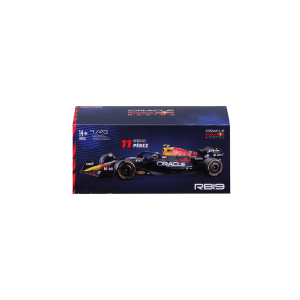 1:43 F1 RED BULL RACING RB19 2023 WITH PEREZ HELMET