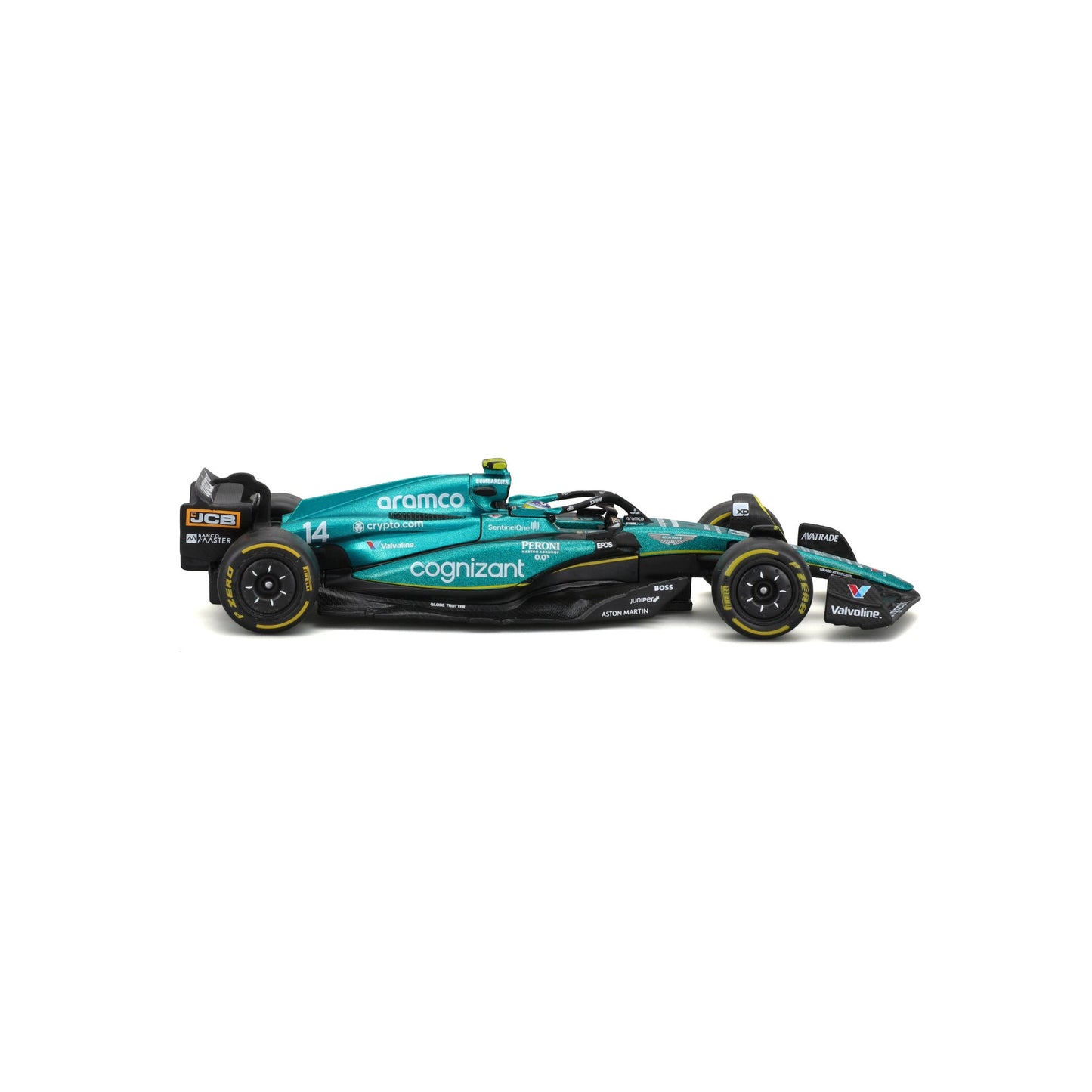 1:43 F1 ASTON MARTIN 2023 AMR23 AVEC CASQUE ALONSO