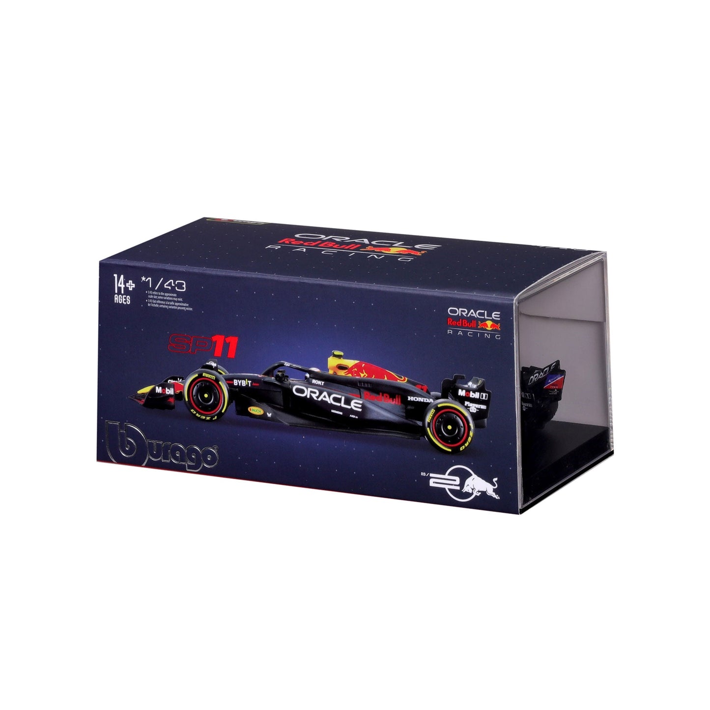 1:43 F1 RED BULL RACING RB20 2024 WITH PEREZ HELMET