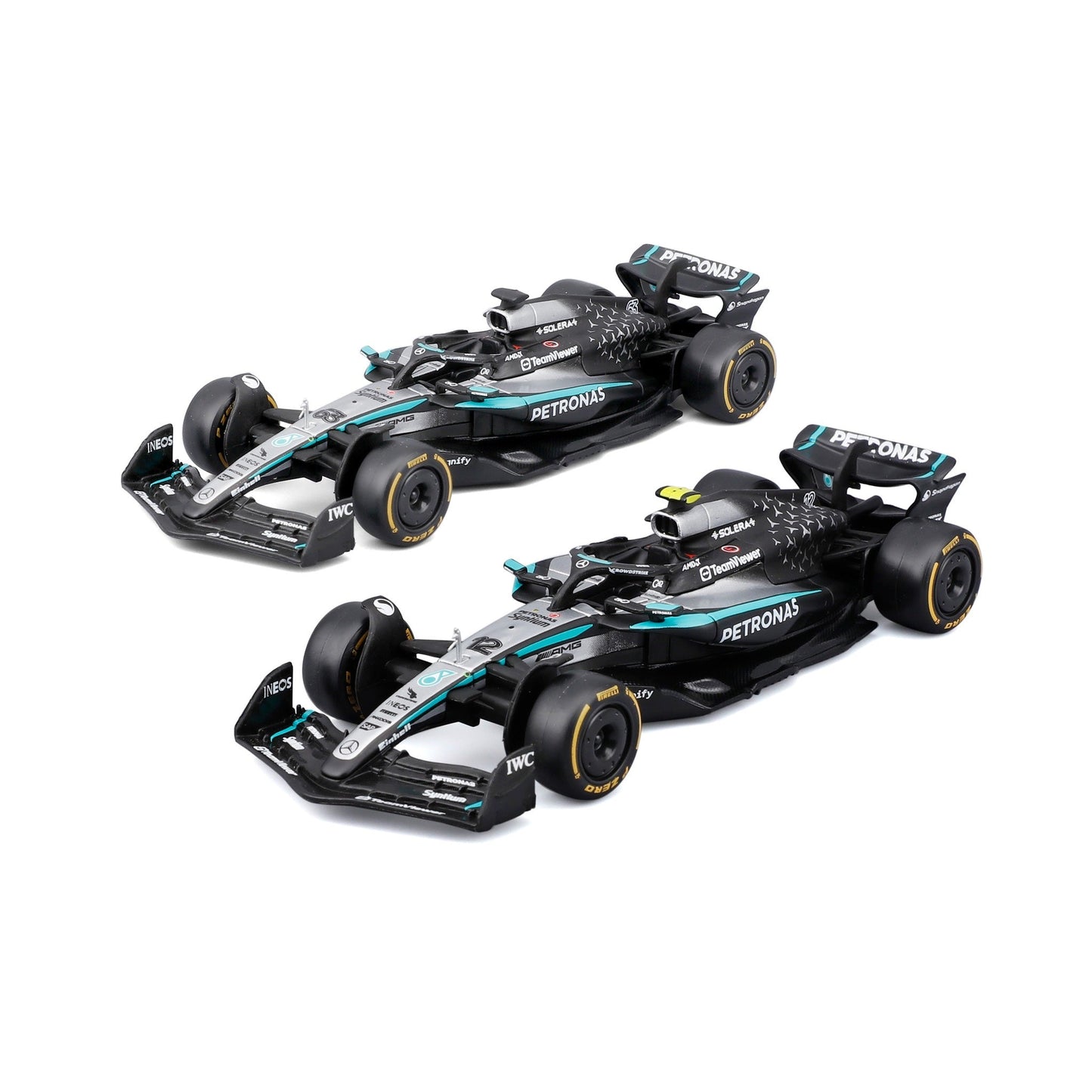 1:43 F1 MERCEDES AMG W16 2025 RUSSELL & ANTONELLI TEAM TWO PACK