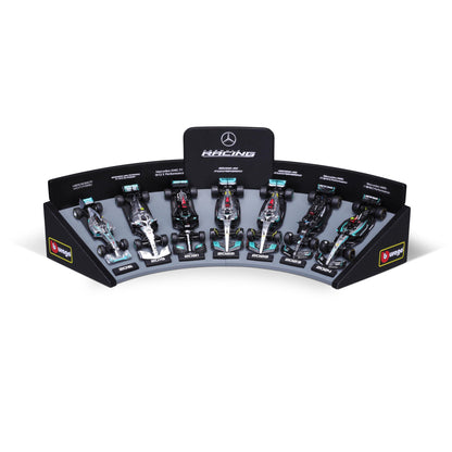 Coffret cadeau de luxe Mercedes AMG F1 1:43 avec support