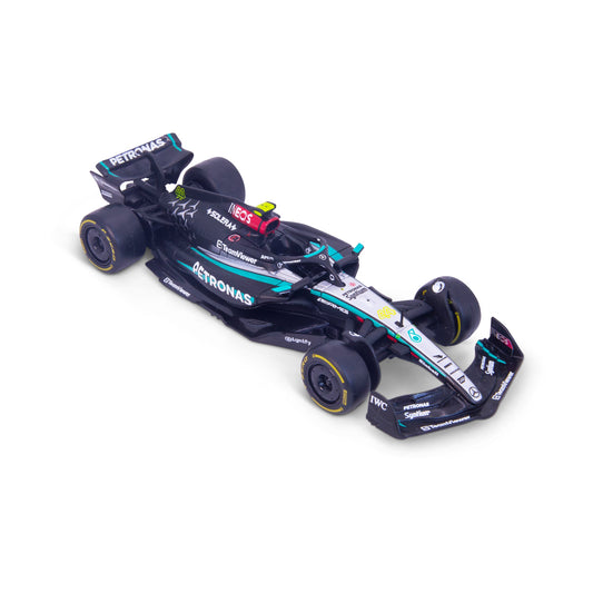 1:43 F1 MERCEDES AMG W15 2024 HAMILTON IN 12 PIECE DISPLAY