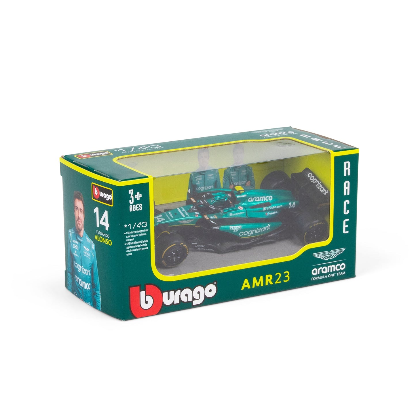 1:43 F1 ASTON MARTIN 2023 AMR23 ALONSO IN DISPENSER