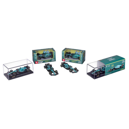 1:43 F1 ASTON MARTIN 2023 AMR23 PROMENADE DANS LE DISTRIBUTEUR