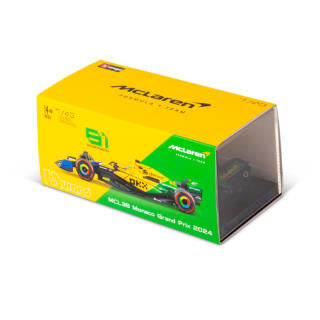 1:43 F1 MCLAREN MCL38 2024 WITH HELMET PIRELLI SENNA LIVERY