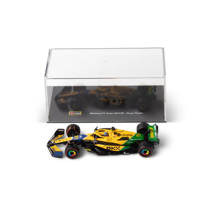 1:43 F1 MCLAREN MCL38 2024 WITH HELMET PIRELLI SENNA LIVERY