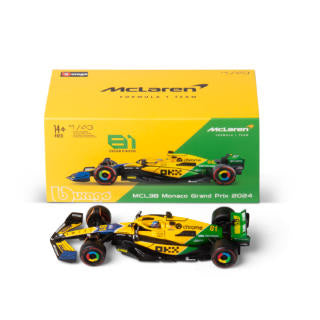 1:43 F1 MCLAREN MCL38 2024 WITH HELMET PIRELLI SENNA LIVERY