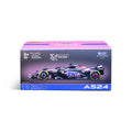 1:43 F1 BWT ALPINE F1 TEAM A524 2024 WITH OCON HELMET