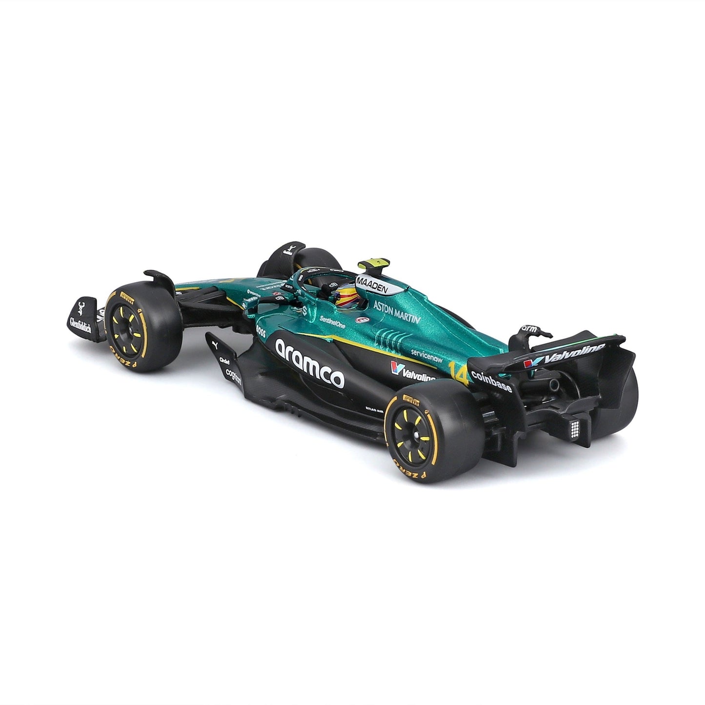 1:43 F1 ASTON MARTIN AMR25 2025 ALONSO WITH HELMET