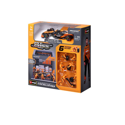 1:43 F1 MCLAREN MCL38 2024 DIORAMA PIT STOP NORRIS