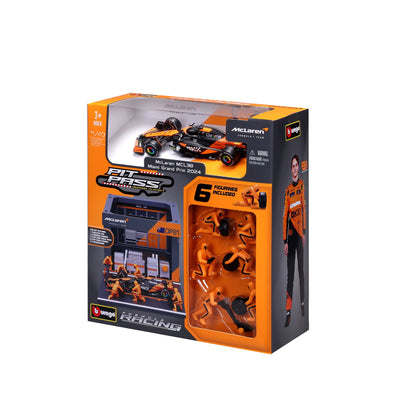 1:43 F1 MCLAREN MCL38 2024 PIT PASS DIORAMA PIASTRI