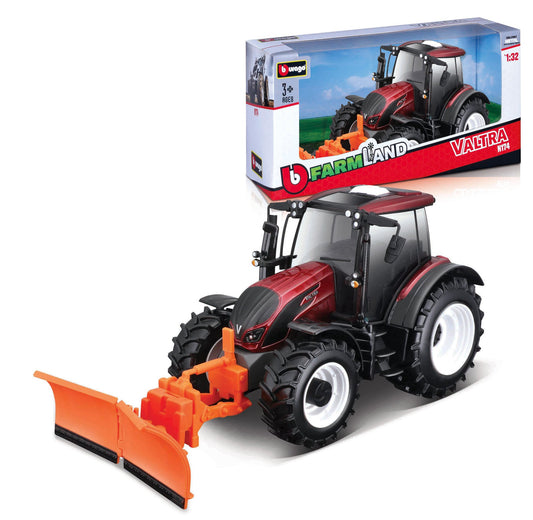 VALTRA N174 FARM TRACTOR WITH SNOW PLOW 1:32