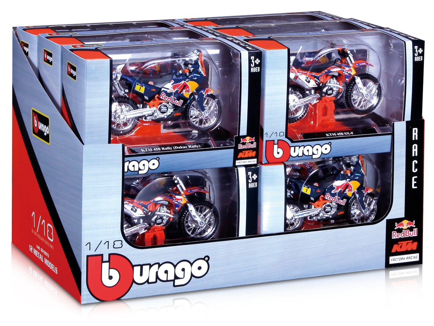1:18 WRB KTM BIKE - 12 PIECES DISPLAY