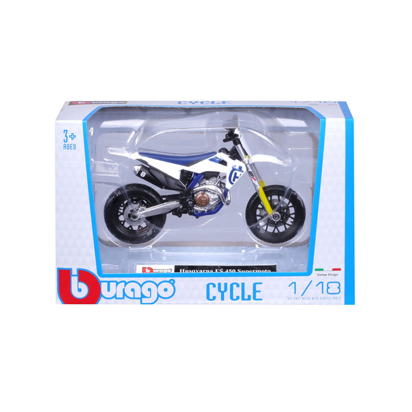 1:18 HUSQVARNA FS 450 SUPERMOTO MOTORCYCLE
