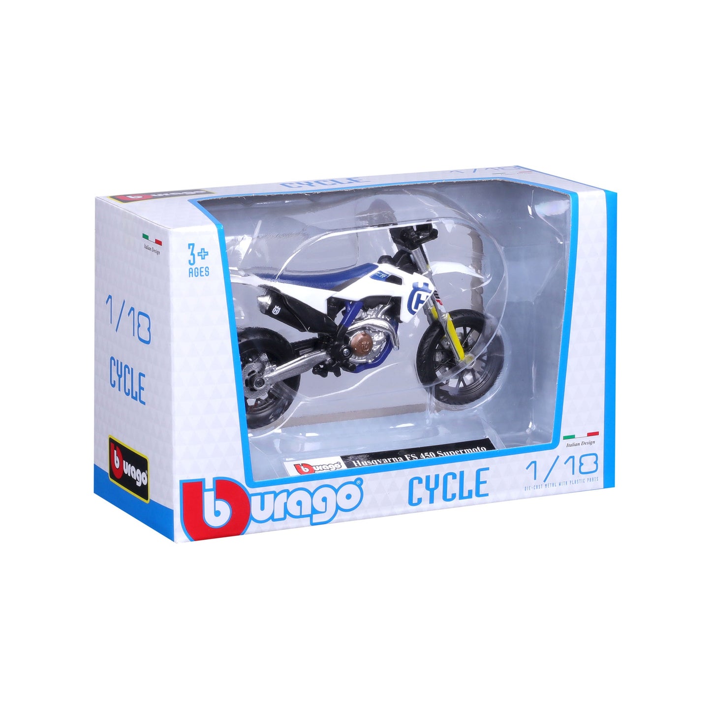 1:18 HUSQVARNA FS 450 SUPERMOTO MOTORCYCLE
