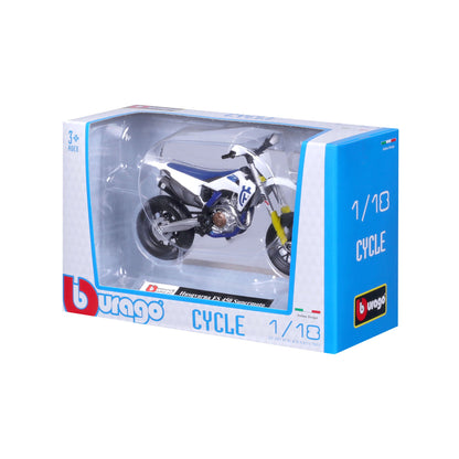 1:18 HUSQVARNA FS 450 SUPERMOTO MOTORCYCLE