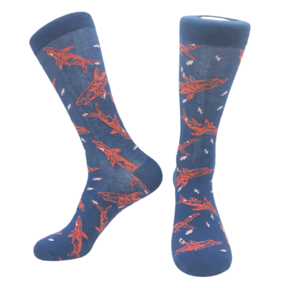 chaussettes requins rouges mrcol