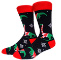 Weihnachtssocken mit Dinosaurier-Motiv
