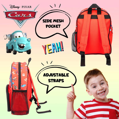Disney Cars Sac à dos enfant personnalisé Flash McQueen Rouge