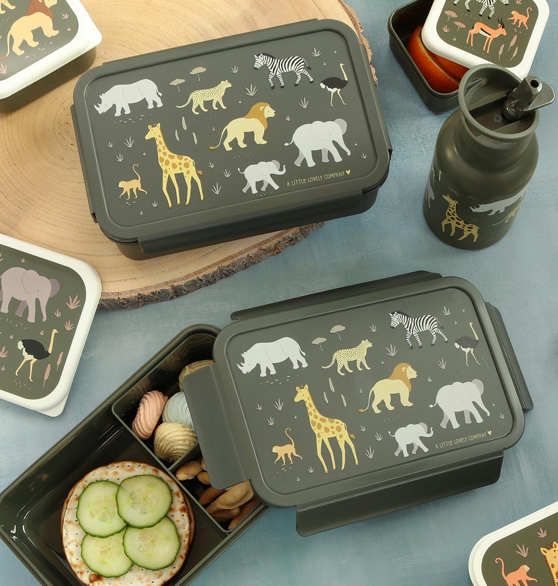 Boîte à déjeuner bento - Savane – vue 3 – A Little Lovely Company