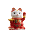 Tirelire Chat Chanceux Rouge