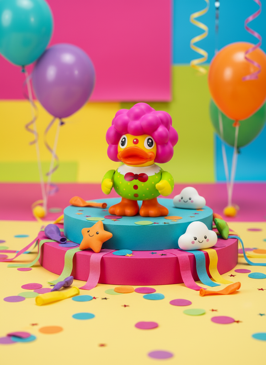 Tirelire Canard Clown