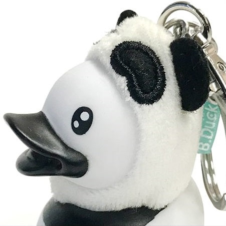 Sleutelhanger met eend en panda