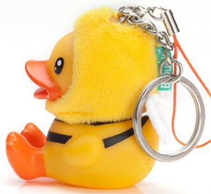 Duck keychain bee