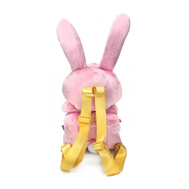 Roze rugzak met eendje en konijntje