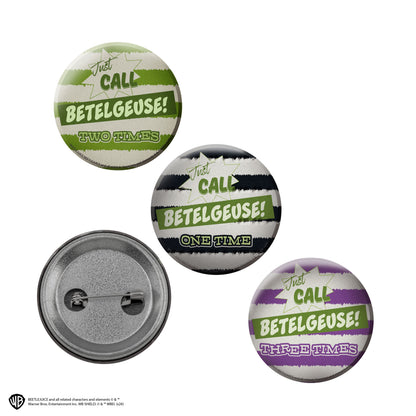 Beetlejuice Lenticular Pin Badge Set of 6