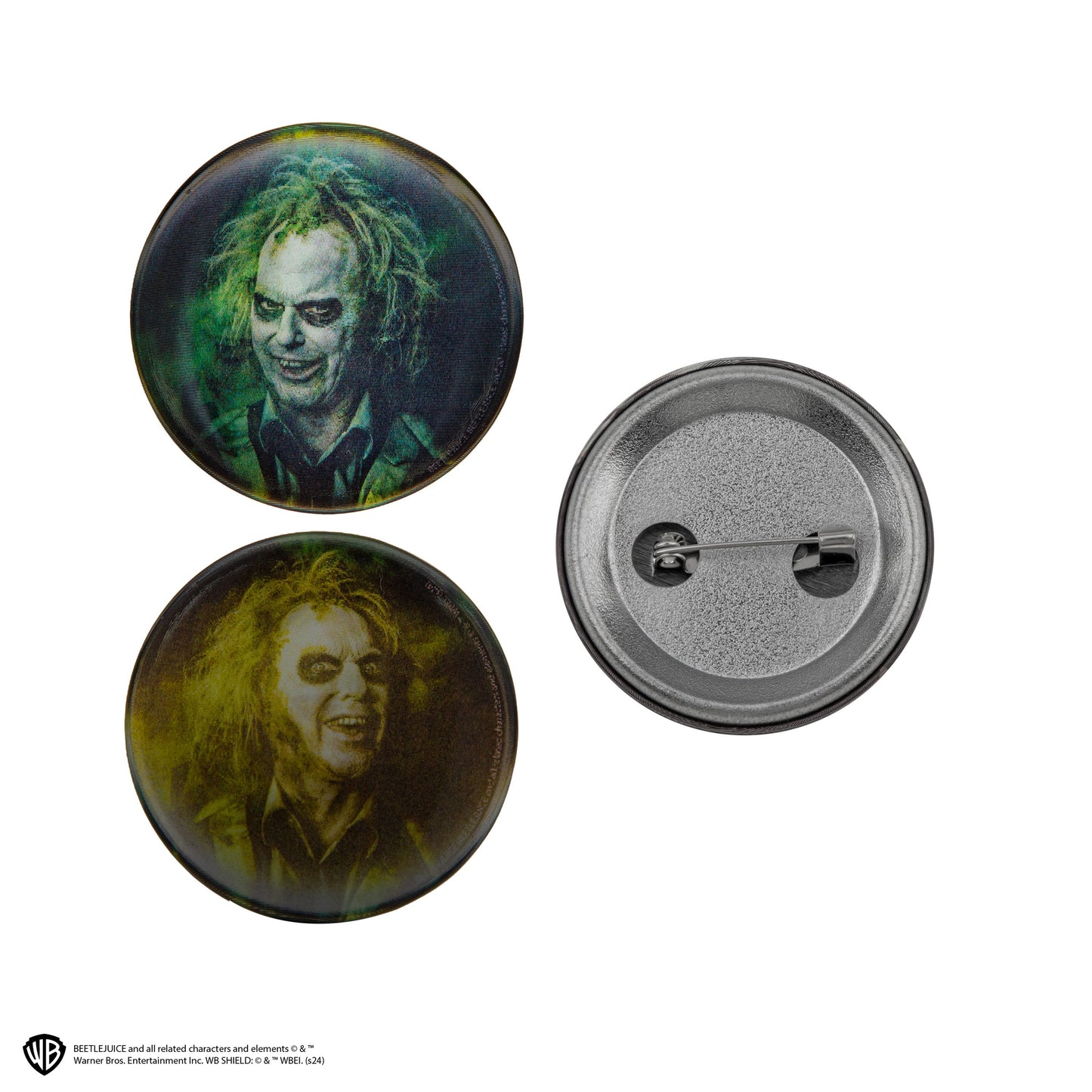 Beetlejuice Lenticular Pin Badge Set of 6